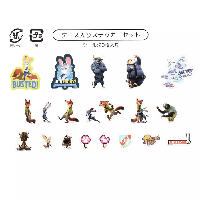 JDS - 2026 Sticker Collection x Zootopia Police Notebook Design Flake Stickers in a Case