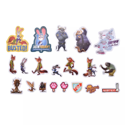 JDS - 2026 Sticker Collection x Zootopia Police Notebook Design Flake Stickers in a Case