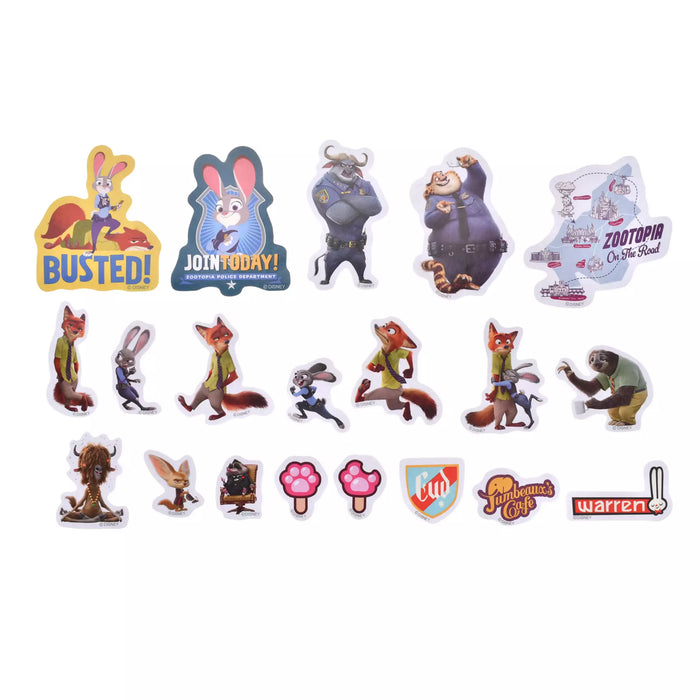 JDS - 2026 Sticker Collection x Zootopia Police Notebook Design Flake Stickers in a Case