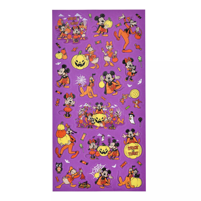 JDS - 2026 Sticker Collection x Mickey & Friends Halloween Die-Cut Glow-in-the-Dark Stickers