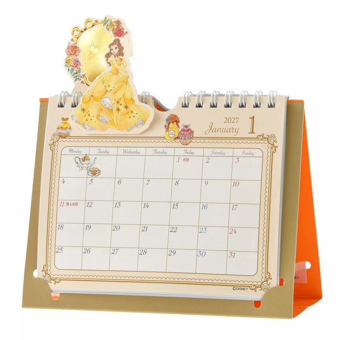 JDS - 2027 Calendar & Organizer x Disney Princess Metallic Pop-Up Desk Calendar (Release Date: Aug 4, 2026)
