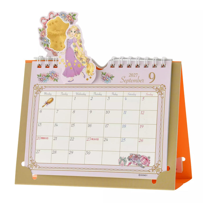 JDS - 2027 Calendar & Organizer x Disney Princess Metallic Pop-Up Desk Calendar (Release Date: Aug 4, 2026)