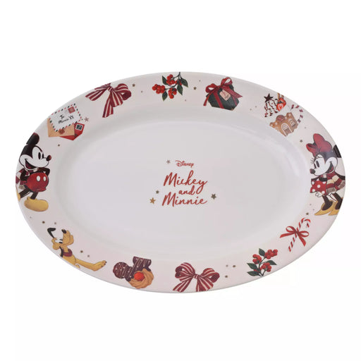 JDS - 2026 Holiday Gift x Mickey, Minnie, and Pluto Oval Plate (Release Date: Nov 3, 2026)