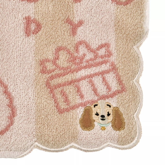 JDS - 2026 Disney Dog Design x Lady Mini Towel, Striped, Cute and Relaxed