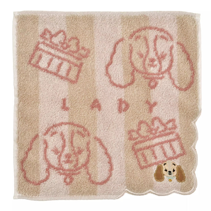 JDS - 2026 Disney Dog Design x Lady Mini Towel, Striped, Cute and Relaxed
