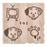 JDS - 2026 Disney Dog Design x 101 Dalmatians Mini Towel, Striped, Cute and Relaxed