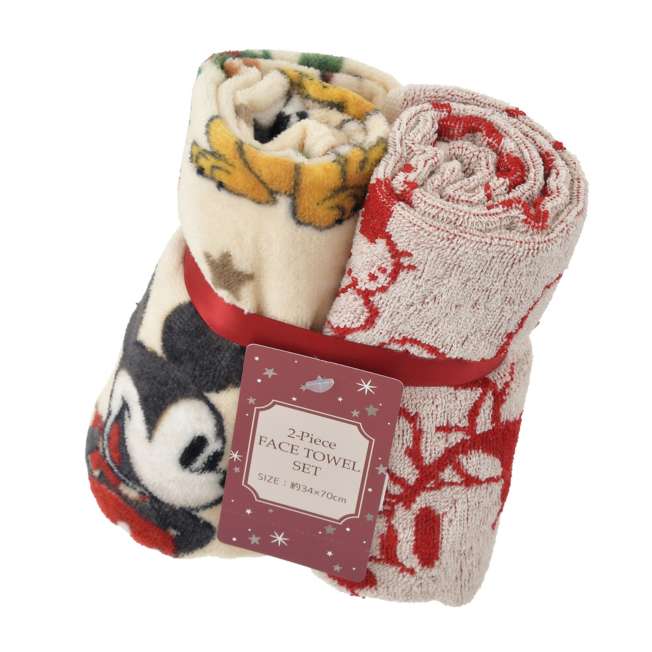 JDS - 2026 Holiday Gift x Mickey, Minnie, and Pluto Face Towel Set of 2 (Release Date: Nov 3, 2026)