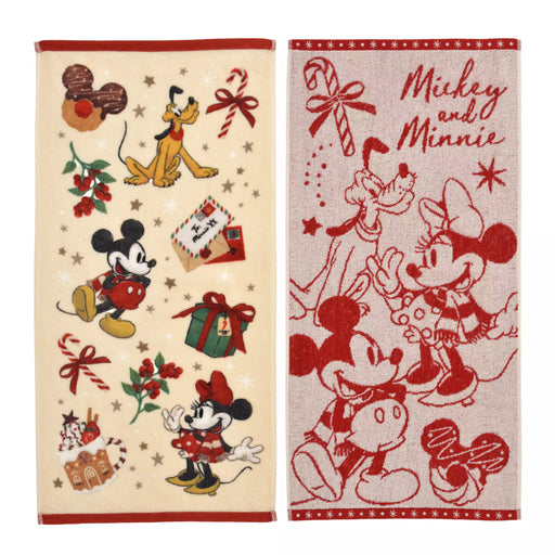 JDS - 2026 Holiday Gift x Mickey, Minnie, and Pluto Face Towel Set of 2 (Release Date: Nov 3, 2026)