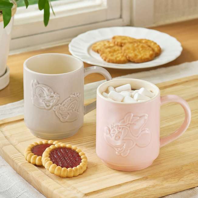 JDS - 2026 Embossed Drinkware x Minnie Mouse Face & Logo Stackable Mug (Release Date: Oct 27, 2026)