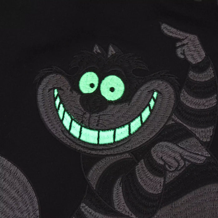 JDS - 2026 Alice in the Wonderland Cheshire Cat Collection x Cheshire Cat Glow-in-the-Dark, Black Long-Sleeved Zip Hoodie for Adults (Release Date: Oct 16, 2026)