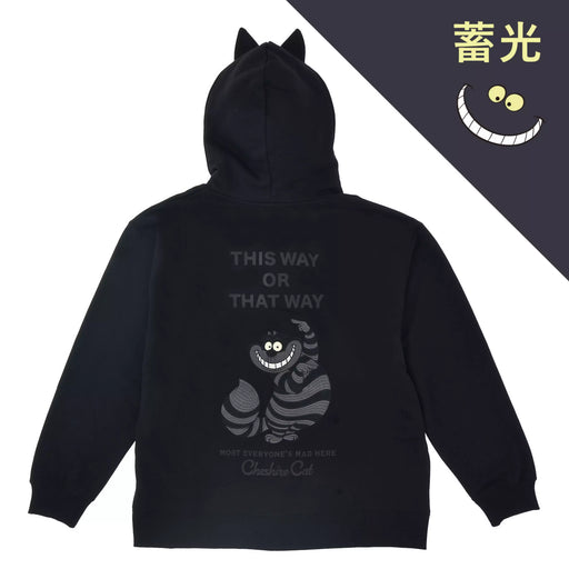 JDS - 2026 Alice in the Wonderland Cheshire Cat Collection x Cheshire Cat Glow-in-the-Dark, Black Long-Sleeved Zip Hoodie for Adults (Release Date: Oct 16, 2026)