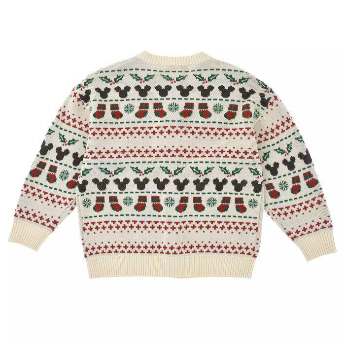 JDS - 2026 Disney Christmas x Mickey & Minnie Mouse Long-Sleeve Knit Cardigan for Adults (Release Date: Nov 3. 2026)