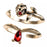 JDS - 2026 Beauty and the Beast Ring Set - Fork Ring with Rose Design (Release Date: Oct 6, 2026)