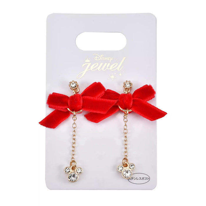JDS - 2026 Disney Christmas x Mickey Mouse Earrings, Swing Ribbon Icon (Release Date: Nov 3, 2026)