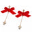 JDS - 2026 Disney Christmas x Mickey Mouse Earrings, Swing Ribbon Icon (Release Date: Nov 3, 2026)