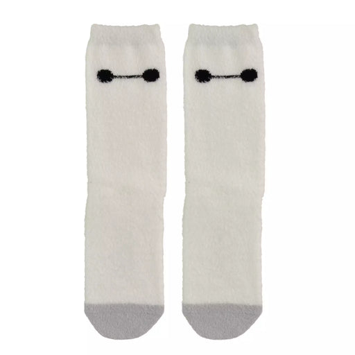 JDS - 2026 Baymax Socks, Fluffy Face, White, Sizes 23-25