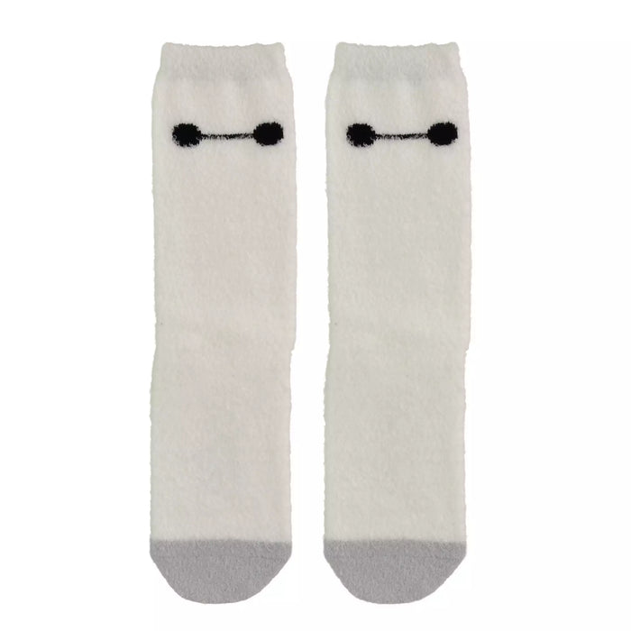 JDS - 2026 Baymax Socks, Fluffy Face, White, Sizes 23-25