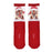 JDS - 2026 Disney Christmas x Chip & Dale Asymmetrical See-Through Santa Christmas Socks, Red, Sizes 23-25 (Release Date: Nov 3, 2026)