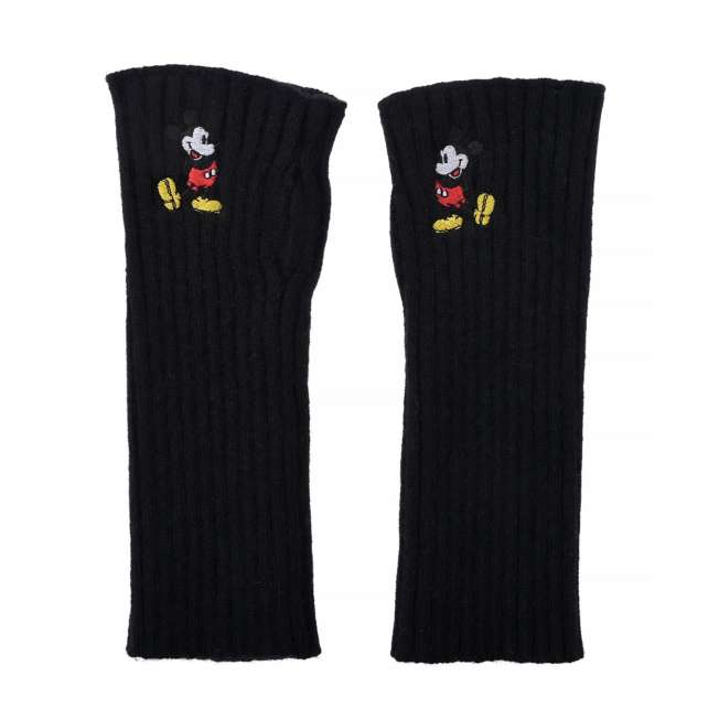 JDS - 2026 Magical Label x Mickey Mouse Arm Warmers, Knit, Standing Pose Embroidery, Black for Adults (Release Date: Oct 27, 2026)