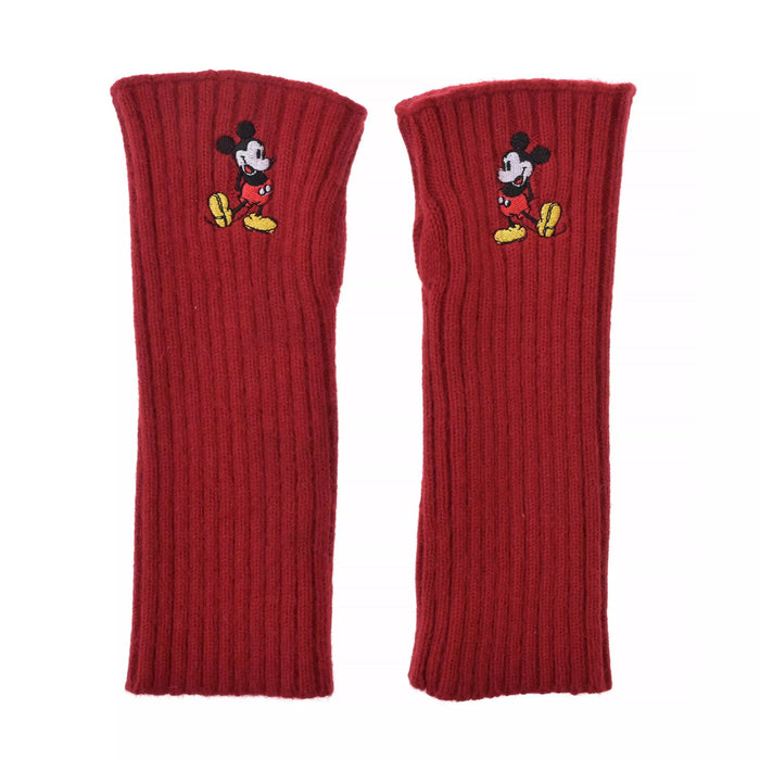 JDS - 2026 Magical Label x Mickey Mouse Arm Warmers, Knit, Standing Pose Embroidery, Red for Adults (Release Date: Oct 27, 2026)