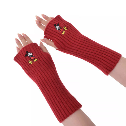 JDS - 2026 Magical Label x Mickey Mouse Arm Warmers, Knit, Standing Pose Embroidery, Red for Adults (Release Date: Oct 27, 2026)