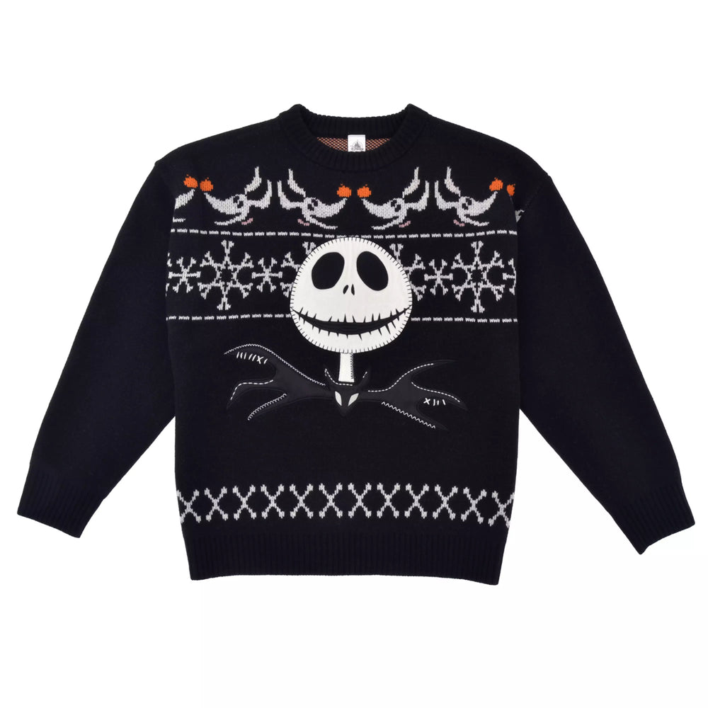 JDS - 2026 Knit Collection x Jack Skellington Long-Sleeve Sweater for Adults Color: Black (Release Date: Nov 3, 2026)