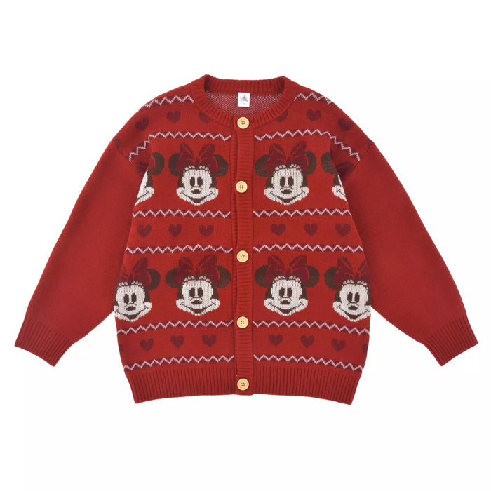 JDS - 2026 Knit Collection x Minnie Mouse Long-Sleeve Cardigan for Adults Color: Red (Release Date: Nov 3, 2026)