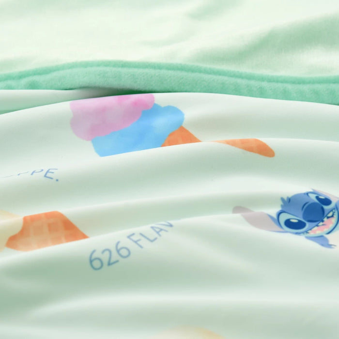 JDS - Stitch & Ice Cream "Cool" Blanket  with Ice Cream Cone Case