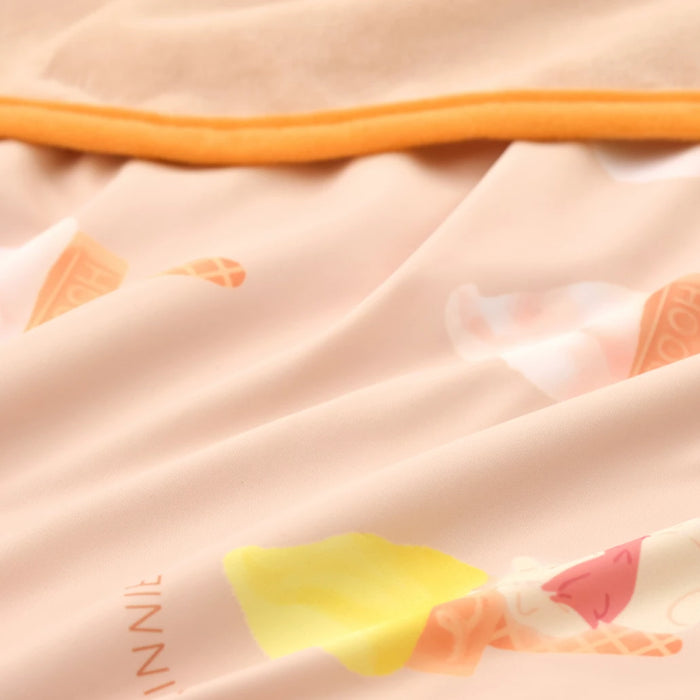 JDS - Winnie the Pooh & Piglet & Ice Cream "Cool" Blanket  with Ice Cream Cone Case