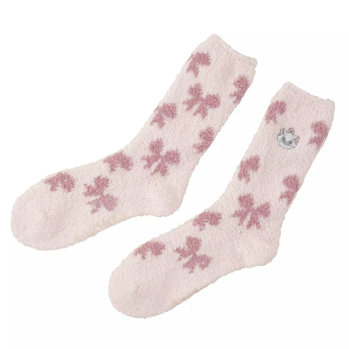 JDS - 2026 Warm Goods x Marie Aristocats Room Socks with Ribbon Pattern and Face Embroidery (Release Date: Oct 27, 2026)