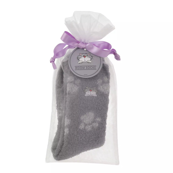 JDS - 2026 Warm Goods x Lucifer Room Socks, Footprint Pattern Embroidery, Gray, Sizes 23-25 (Release Date: Oct 27, 2026)