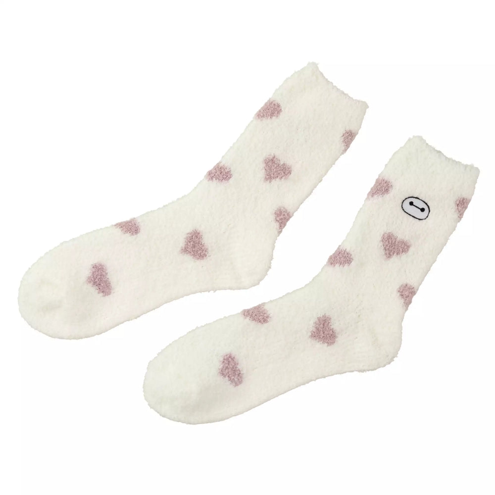 JDS - 2026 Warm Goods x Baymax Room Socks, Heart Pattern, Face Embroidery, Sizes 23-25 (Release Date: Oct 27, 2026)