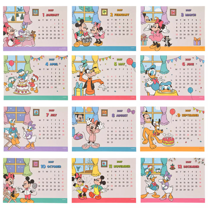 JDS - 2027 Calendar & Organizer x Mickey & Friends Desk Calendar with Figure
