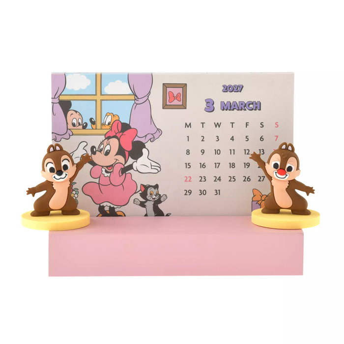 JDS - 2027 Calendar & Organizer x Mickey & Friends Desk Calendar with Figure