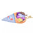 JDS - 2026 Crepe Pocket x Stitch  "Grape " Keychain/Keyring (Release Date: Oct 6, 2026)