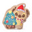 JDS - 2026 Disney Christmas x Stitch Christmas Cookie Shaped Plush Toy Size M (Release Date: Nov 3, 2026)