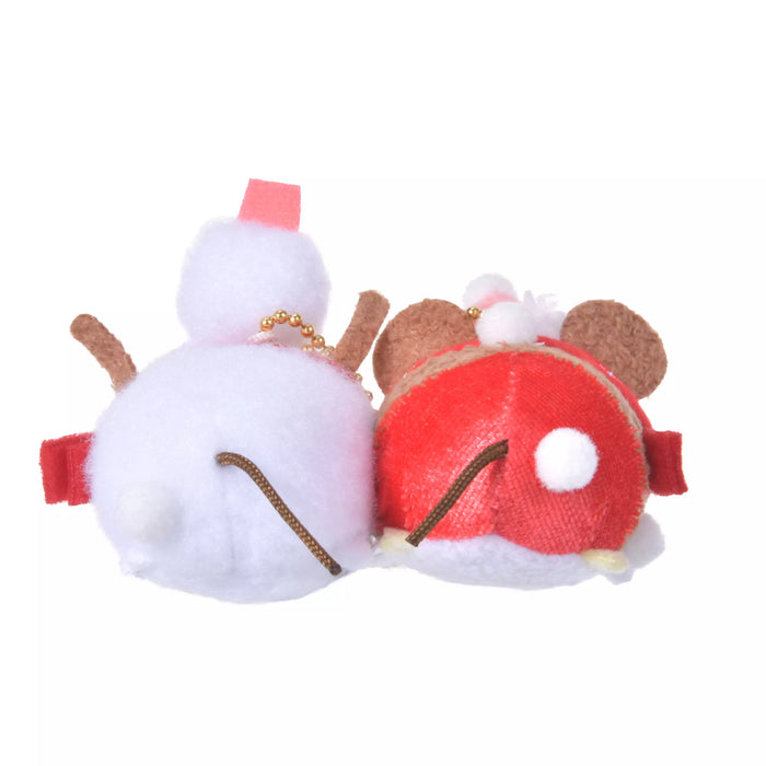 JDS - 2026 Disney Christmas x Mickey & Pluto "Snow Play" Tsum Tsum Plush Keychain Pair (Release Date: Nov 3, 2026)
