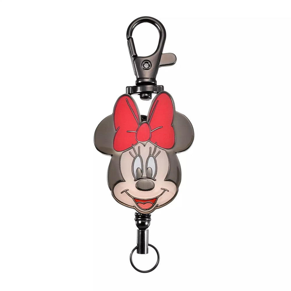 JDS - 2026 Key Chain Fes x Minnie Mouse "Face" Retractable Type Keychain