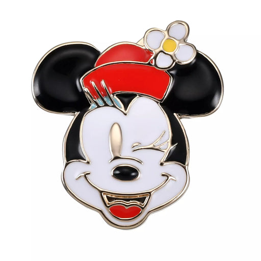 JDS - 2026 Pins Collection x Minnie Mouse Face Pin Badge Charm (Release Date: Oct 6, 2026)