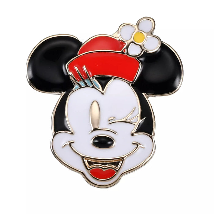 JDS - 2026 Pins Collection x Minnie Mouse Face Pin Badge Charm (Release Date: Oct 6, 2026)