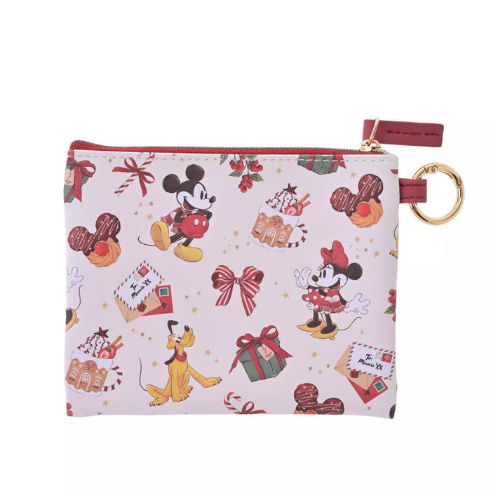 JDS - 2026 Holiday Gift x Mickey, Minnie, and Pluto Flat Pouch (S) with Carabiner (Release Date: Nov 3, 2026)