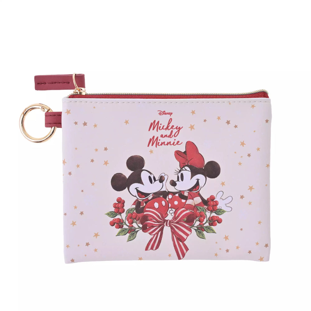 JDS - 2026 Holiday Gift x Mickey, Minnie, and Pluto Flat Pouch (S) with Carabiner (Release Date: Nov 3, 2026)
