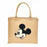 JDS - Mickey Mouse Linen "Rustic" Tote Bag (Size L)