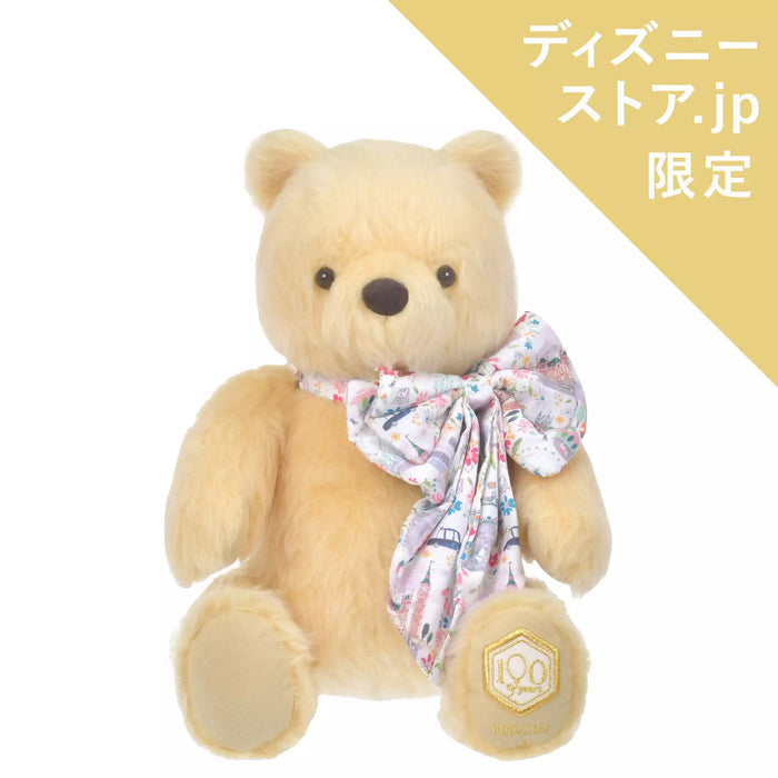 JDS - 2026 100 Years of Winnie the Pooh x Winnie the Pooh Plush Toy with Liberty Print Robbon Box Set, Premium Edition 100 (Release Date: Oct 14. 2026)