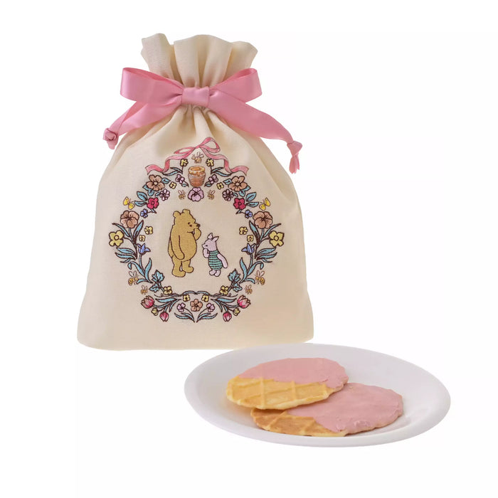 JDS - 2026 100 Years of Winnie the Pooh x Winnie the Pooh & Piglet Waffle Cookies in a Drawstring Pouch (Release Date: Oct 14. 2026)