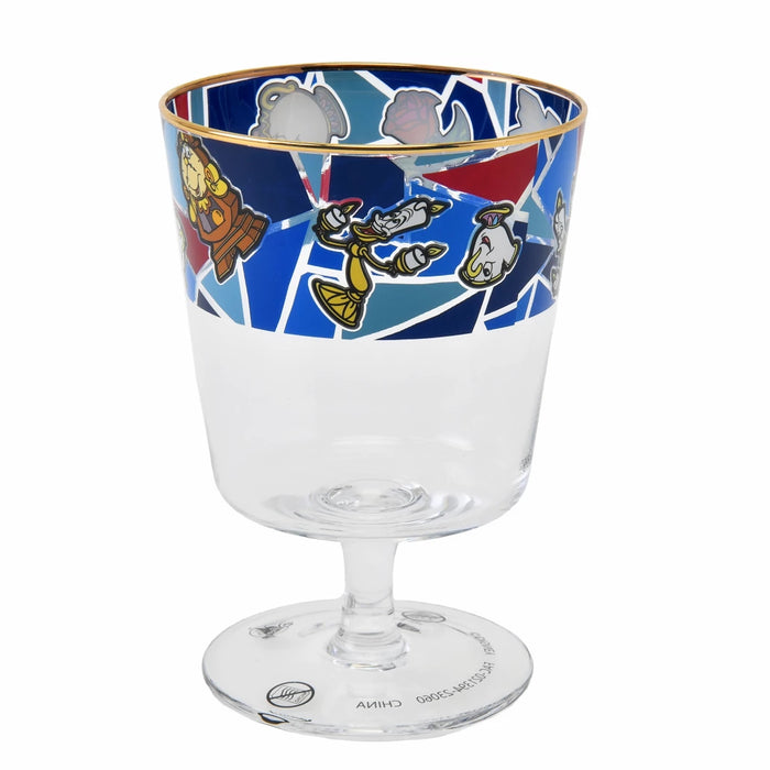 JDS - Drinkware Collection x Beauty and the Beast Goblet Stained Glass Pattern Glass