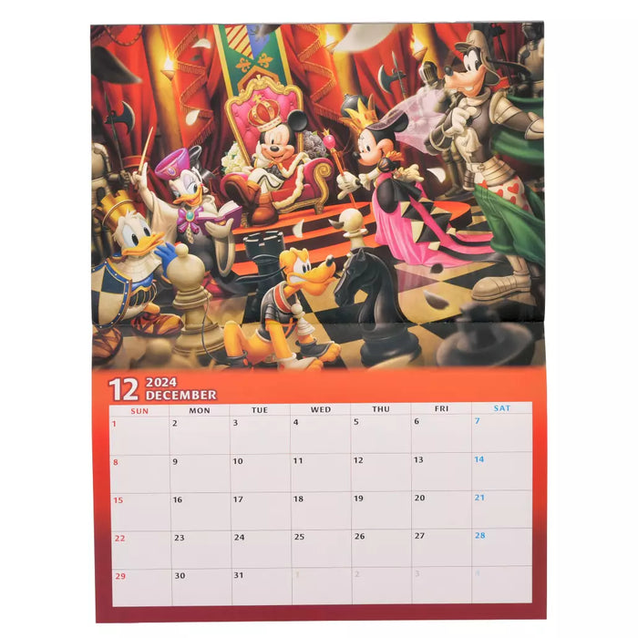 JDS - Schedule Book & Calendar 2024 Collection x Mickey & Friends Wall Calendar