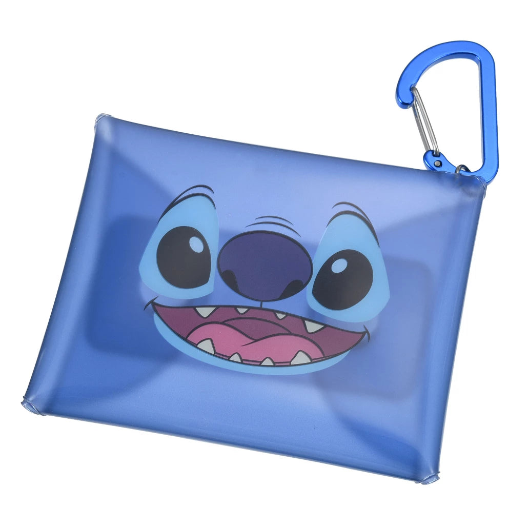 Japan Disney Pouch Makeup Bag Pencil Case - Stitch Faces