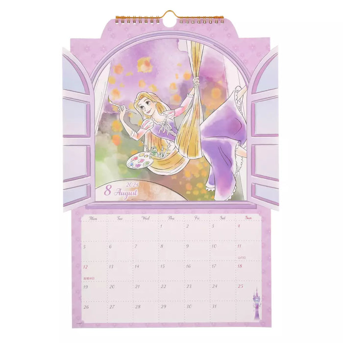 JDS - Schedule Book & Calendar 2024 Collection x Disney Princess Die-Cut Wall Calendar