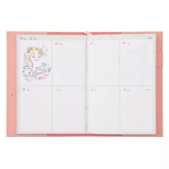 JDS - Schedule Book & Calendar 2024 Collection x Rapunzel on the Tower B6 Embossed Notebook/Schedule Book